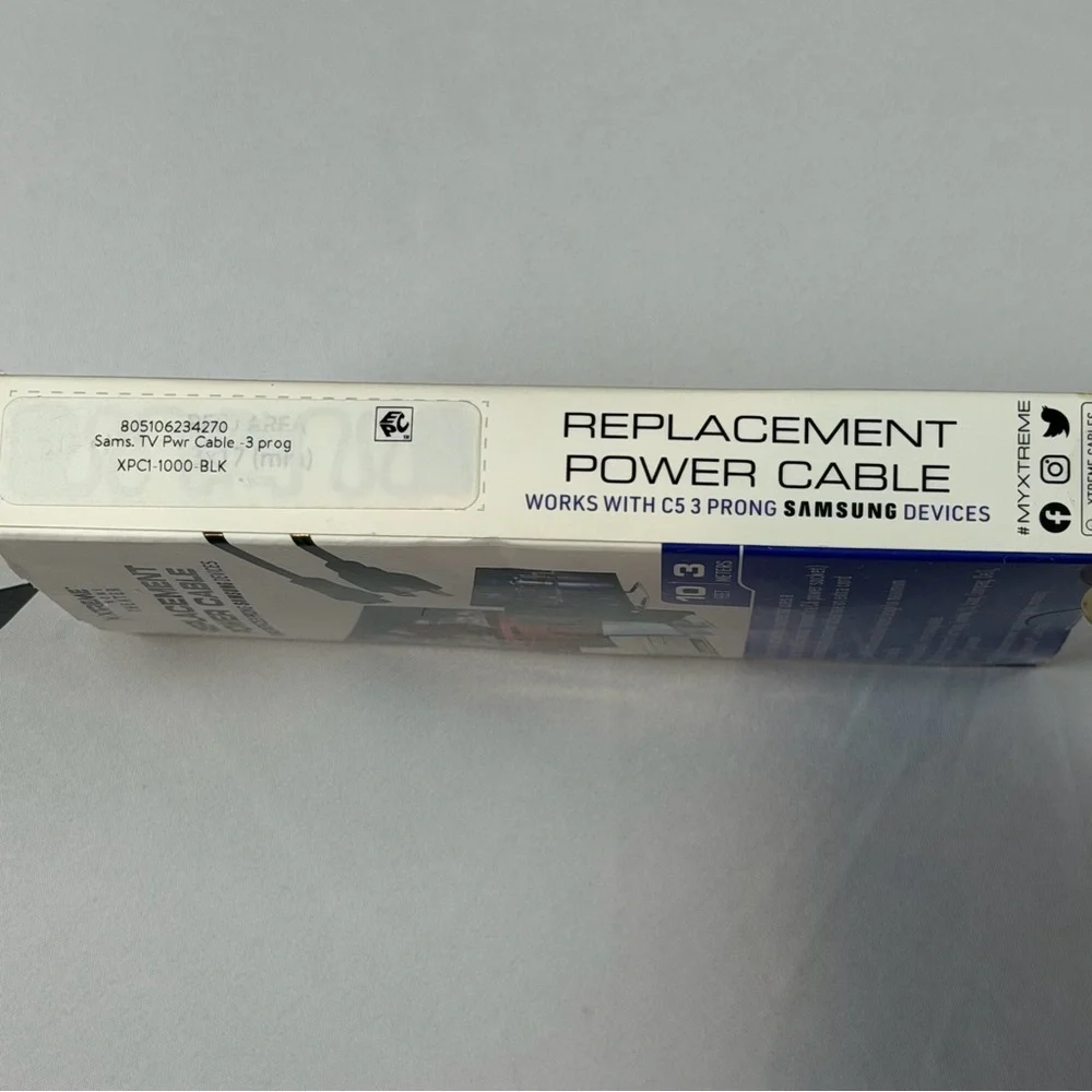 Xtreme‎ Black Replacement Power Cable